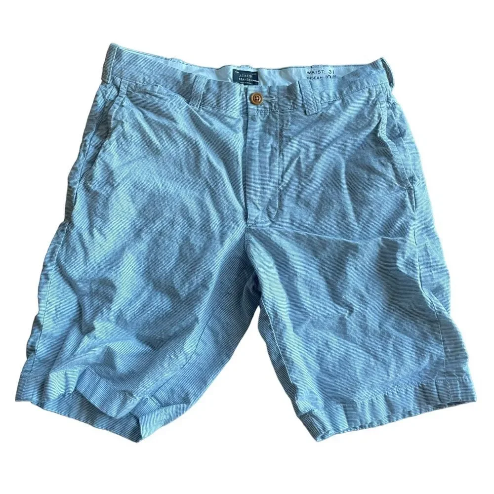 J. Crew Stanton Black Label Striped Shorts Sz 31